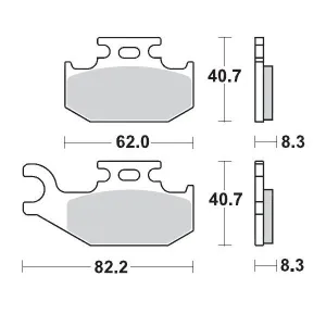 MOTO-MASTER - BRAKE PAD RACING - 17211718