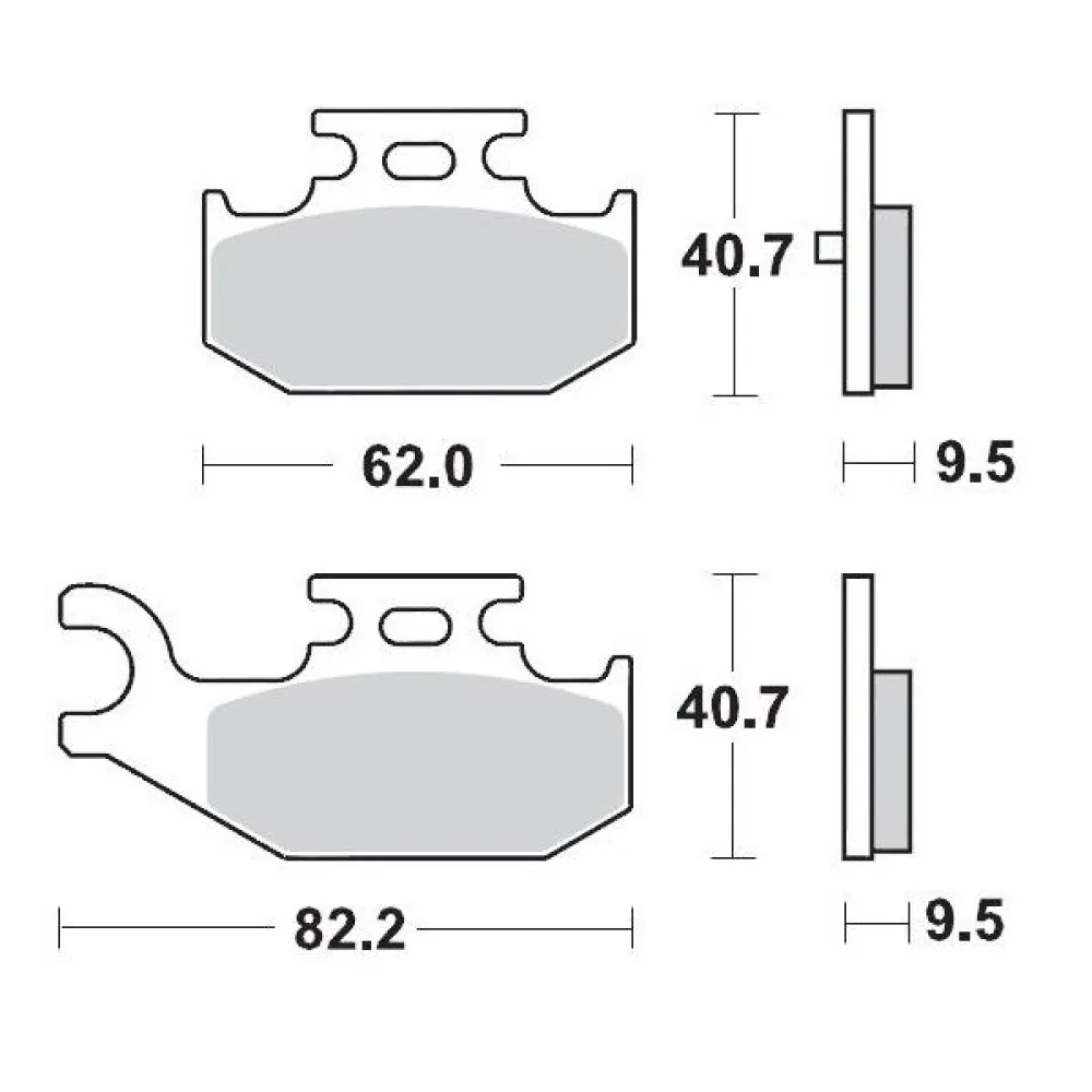 MOTO-MASTER - BRAKE PAD RACING - 17211719