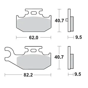 MOTO-MASTER - BRAKE PAD RACING - 17211719