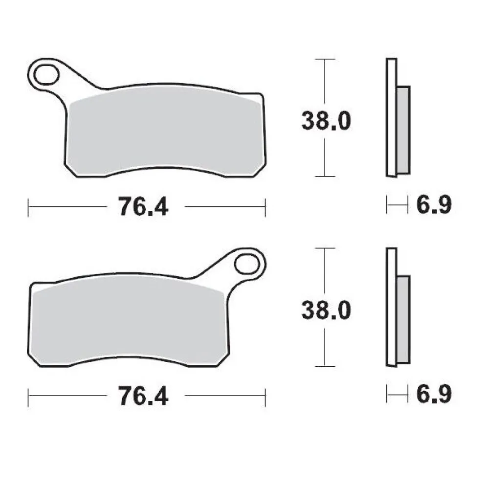MOTO-MASTER - BRAKE PAD RACING - 17211720