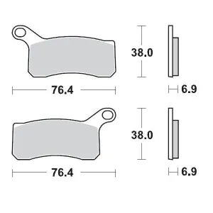 MOTO-MASTER - BRAKE PAD RACING - 17211720