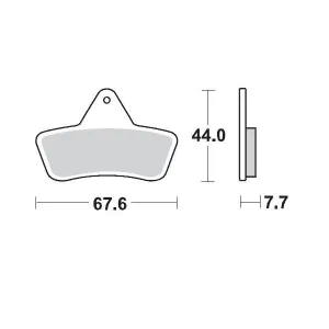 MOTO-MASTER - BRAKE PAD RACING - 17211722