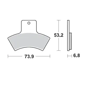 MOTO-MASTER - BRAKE PAD RACING - 17211723