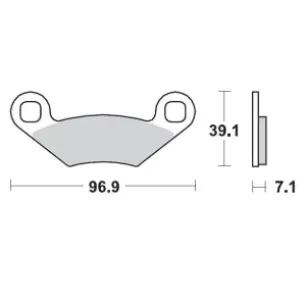 MOTO-MASTER - BRAKE PAD RACING - 17211724