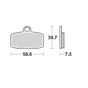 MOTO-MASTER - BRAKE PAD RACING - 17211727