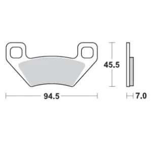 MOTO-MASTER - BRAKE PAD RACING - 17211725