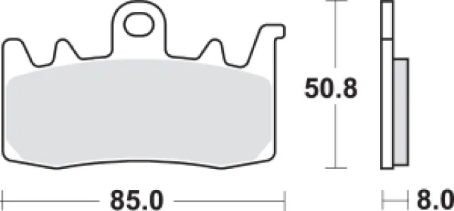 SBS - BRAKE PAD SINT FR - 17211745