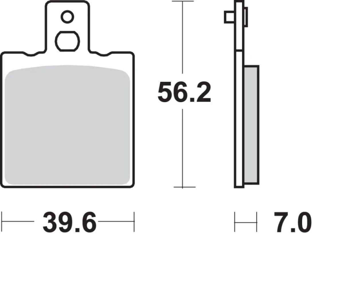 SBS - BRAKE PAD SINT/CAR OFF - 17211840