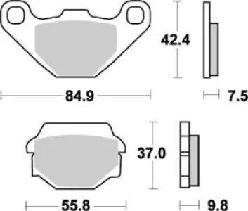 MOTO-MASTER - BRAKE PAD NITRO - 17211859