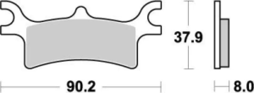 MOTO-MASTER - BRAKE PAD RACING - 17211874