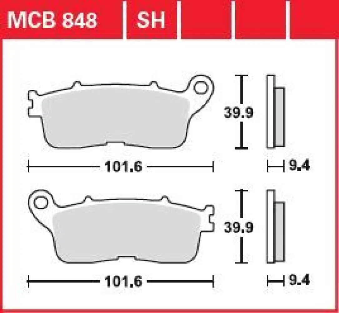 TRW - BRAKE PAD SINTER REAR STREET - 17212060