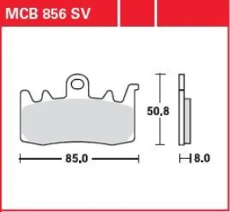 TRW - BRAKE PAD SINTER FRONT STREET - 17212064