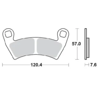 MOTO-MASTER - BRAKE PAD NITRO - 17212117