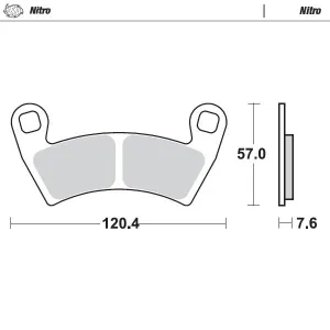 MOTO-MASTER - BRAKE PAD NITRO - 17212119