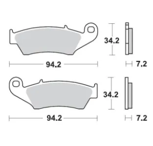 MOTO-MASTER - BRAKE PAD NITRO SPORT - 17212126