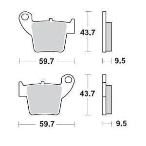 MOTO-MASTER - BRAKE PAD NITRO SPORT - 17212128