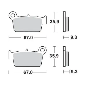 MOTO-MASTER - BRAKE PAD NITRO SPORT - 17212130