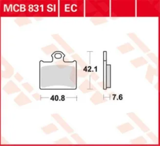 TRW - BRAKE PAD SINTER OFFROAD - 17212144