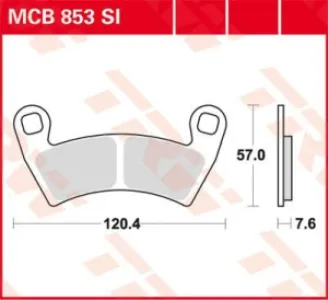 TRW - BRAKE PAD SINTER OFFROAD - 17212147