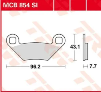 TRW - BRAKE PAD SINTER OFFROAD - 17212148