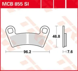 TRW - BRAKE PAD SINTER OFFROAD - 17212149