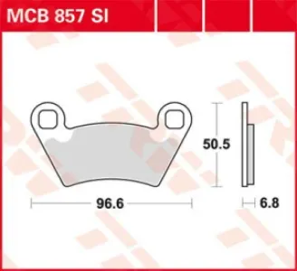 TRW - BRAKE PAD SINTER OFFROAD - 17212150