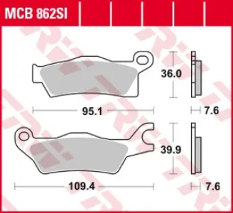 TRW - BRAKE PAD SINTER OFFROAD - 17212153