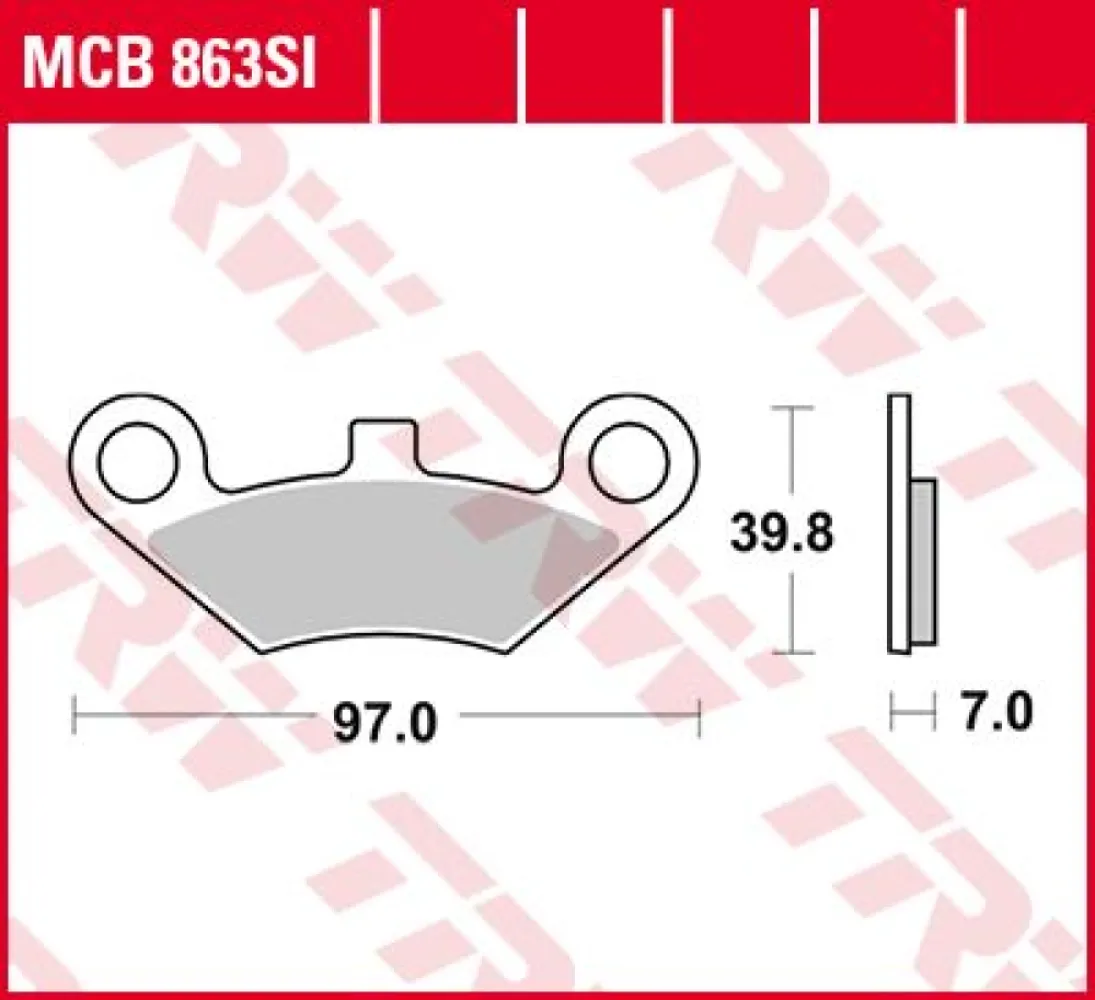TRW - BRAKE PAD SINTER OFFROAD - 17212154