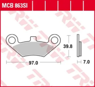 TRW - BRAKE PAD SINTER OFFROAD - 17212154