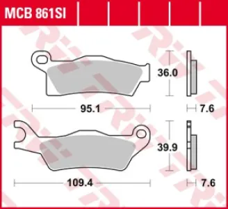 TRW - BRAKE PAD SINTER OFFROAD - 17212162