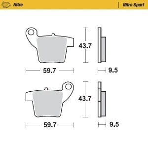 MOTO-MASTER - BRAKE PAD NITRO SPORT - 17212444
