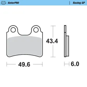 MOTO-MASTER - BRAKE PAD RACING GP - 17212525
