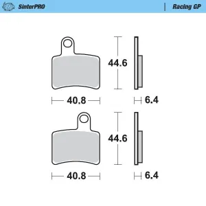 MOTO-MASTER - BRAKE PAD RACING GP - 17212527