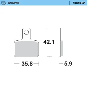 MOTO-MASTER - BRAKE PAD RACING GP - 17212528