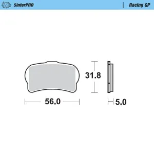 MOTO-MASTER - BRAKE PAD RACING GP - 17212529