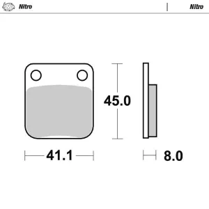 MOTO-MASTER - BRAKE PAD NITRO - 17212530