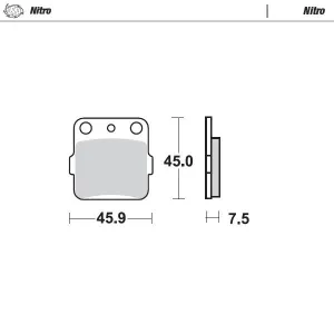 MOTO-MASTER - BRAKE PAD NITRO - 17212531