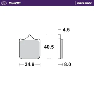 MOTO-MASTER - BRAKE PAD CARBON RACING - 17212614