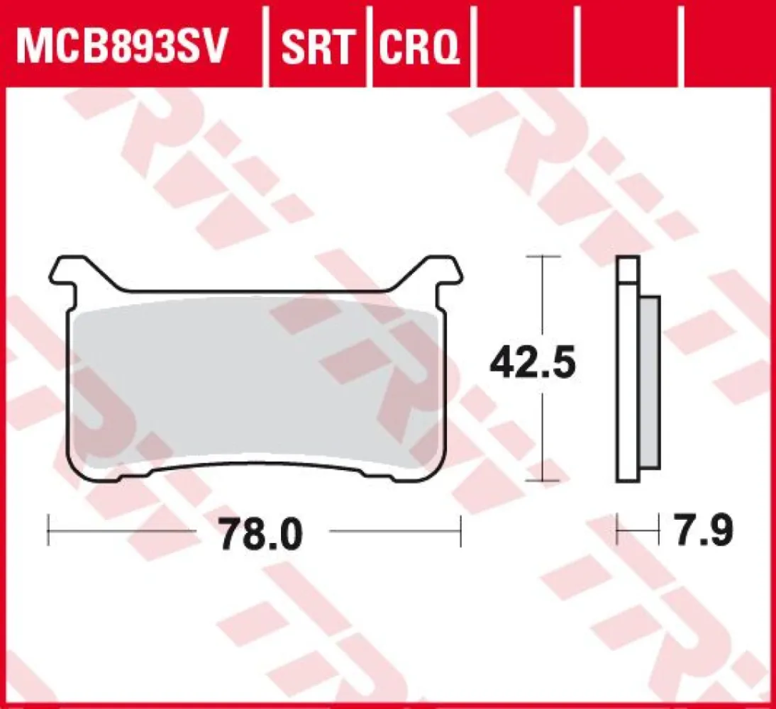TRW - BRAKE PADS CARBON TRACK - 17212591