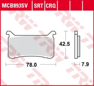 TRW - BRAKE PADS CARBON TRACK - 17212591