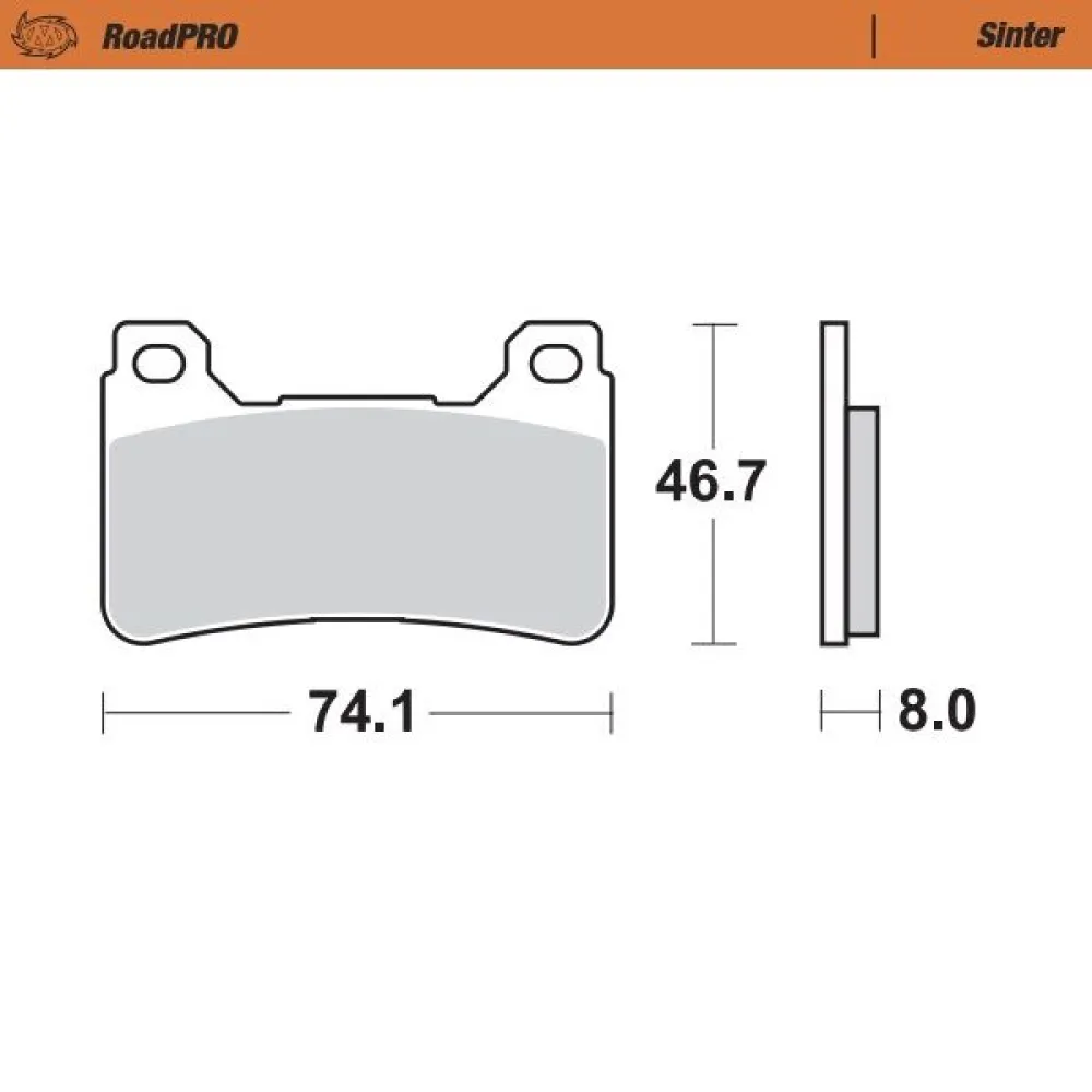 MOTO-MASTER - BRAKE PAD SINTER FRONT - 17212617