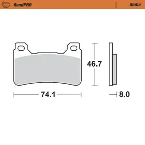MOTO-MASTER - BRAKE PAD SINTER FRONT - 17212617