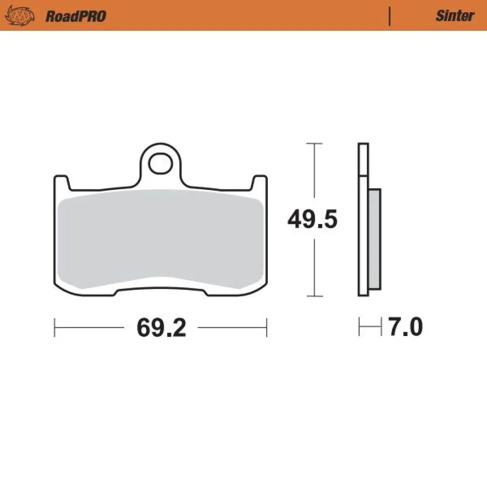 MOTO-MASTER - BRAKE PAD SINTER FRONT - 17212620