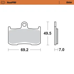 MOTO-MASTER - BRAKE PAD SINTER FRONT - 17212620