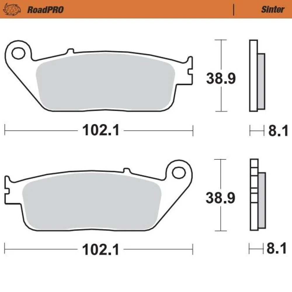 MOTO-MASTER - BRAKE PAD SINTER FRONT - 17212621
