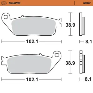 MOTO-MASTER - BRAKE PAD SINTER FRONT - 17212621