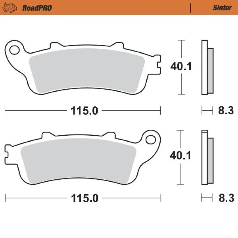 MOTO-MASTER - BRAKE PAD SINTER FRONT - 17212630