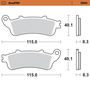 MOTO-MASTER - BRAKE PAD SINTER FRONT - 17212630