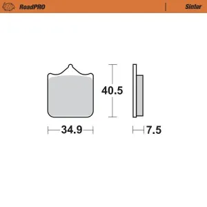 MOTO-MASTER - BRAKE PAD SINTER FRONT - 17212631