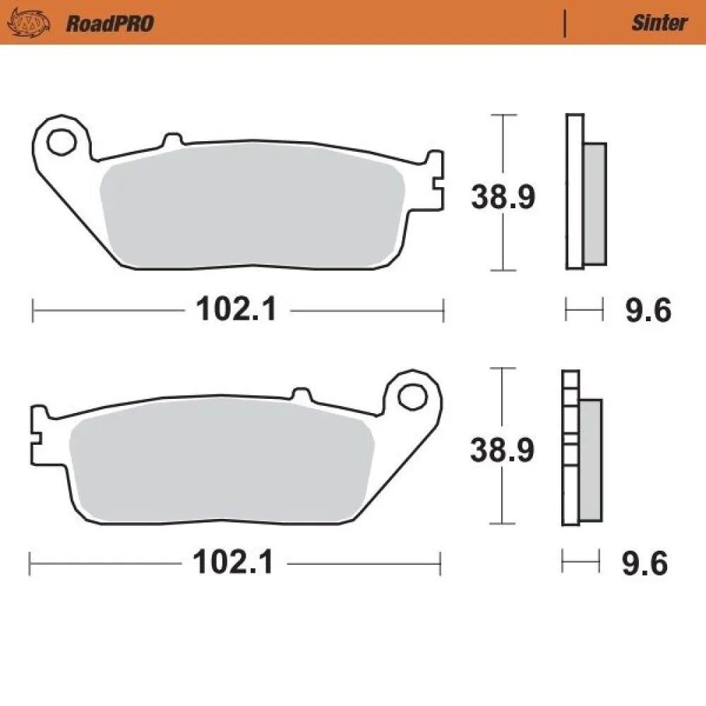 MOTO-MASTER - BRAKE PAD SINTER FRONT - 17212634